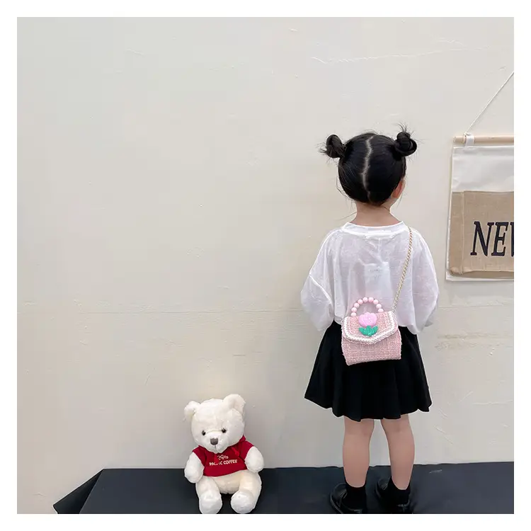 New Kids' Trendy Pearl Handbag Crossbody Bag — feature 12