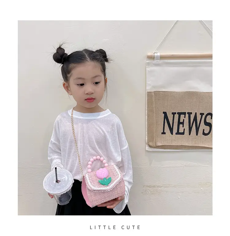 New Kids' Trendy Pearl Handbag Crossbody Bag — feature 2