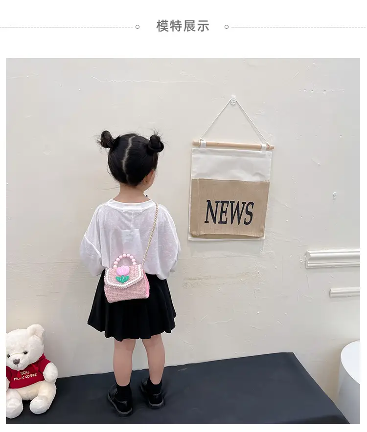 New Kids' Trendy Pearl Handbag Crossbody Bag — feature 6