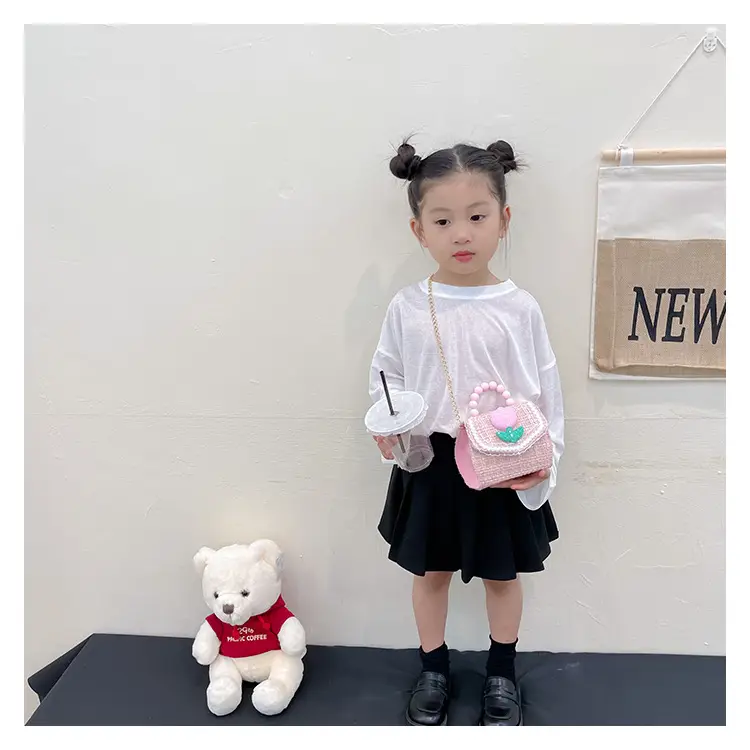 New Kids' Trendy Pearl Handbag Crossbody Bag — feature 9