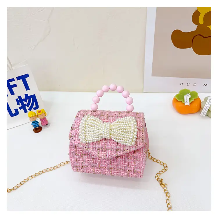 New Kids' Trendy Pearl Handbag Crossbody Bag