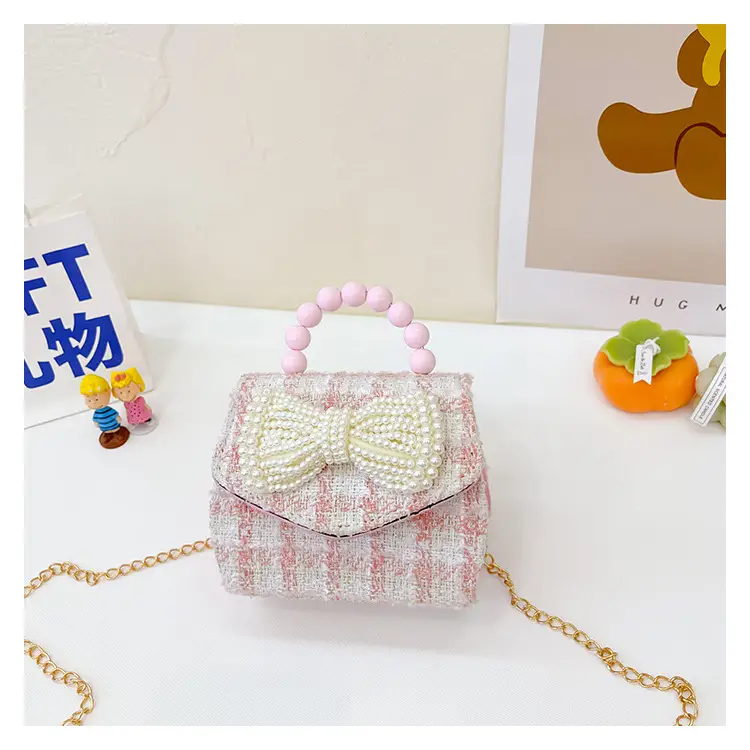 New Kids' Trendy Pearl Handbag Crossbody Bag