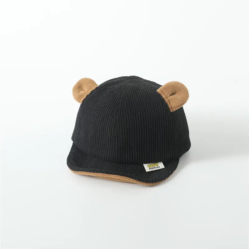 Baby Hat Brown Bear Ears 2025 Winter Ins - Image 3