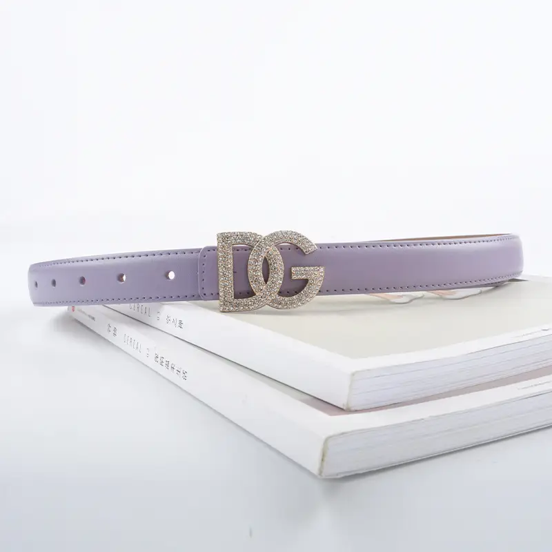 Women's White Rhinestone Belt All-Match Casual Pants - Image 23