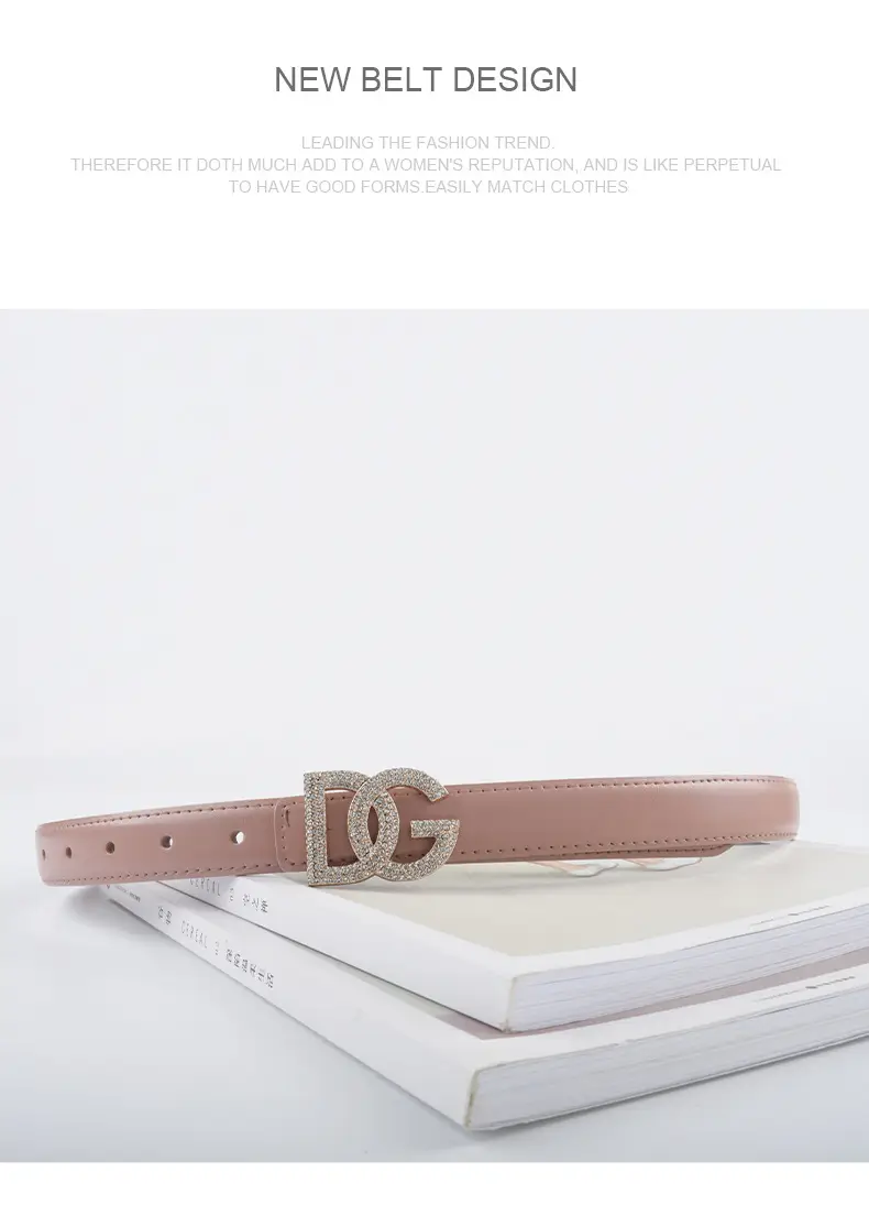 Women's White Rhinestone Belt All-Match Casual Pants β feature 12