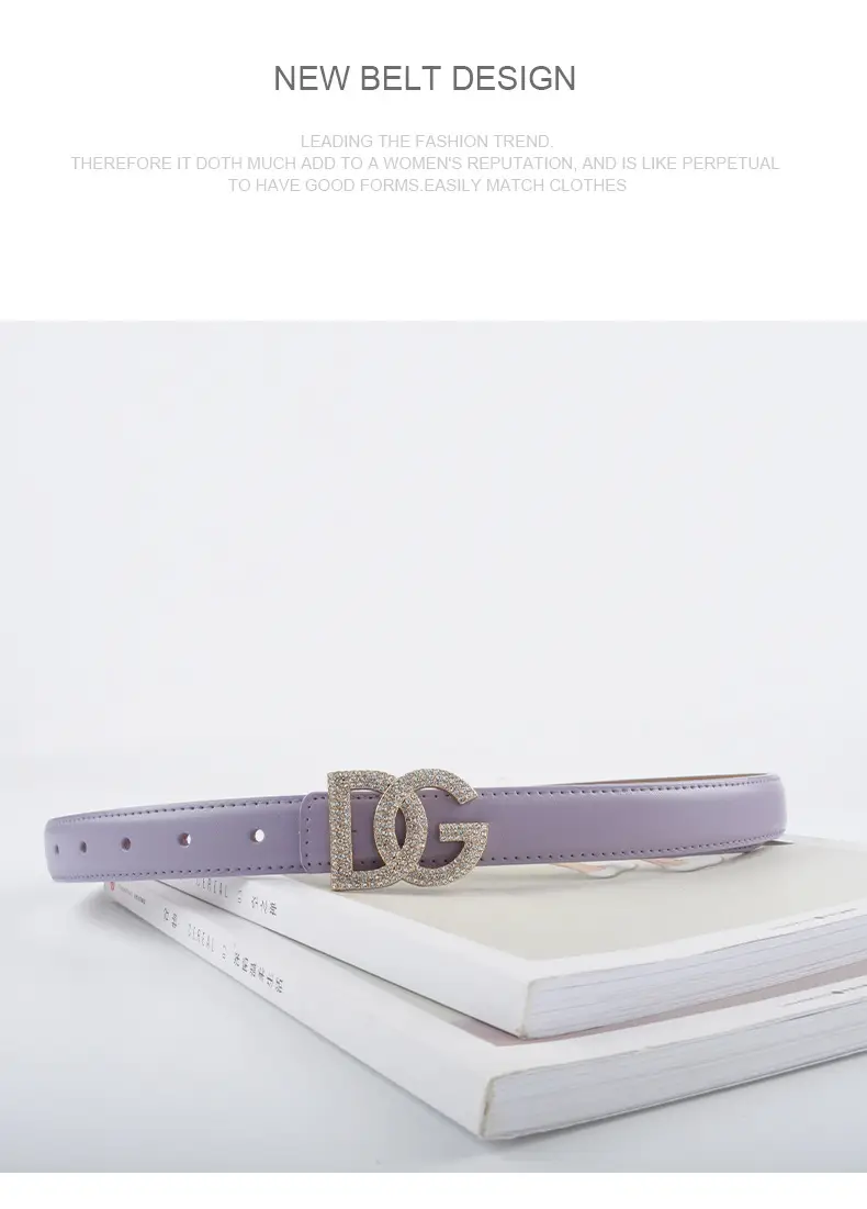 Women's White Rhinestone Belt All-Match Casual Pants β feature 13
