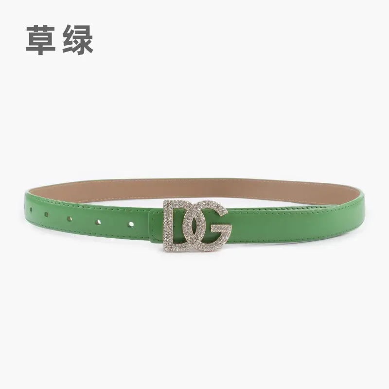 Women's White Rhinestone Belt All-Match Casual Pants - Image 11