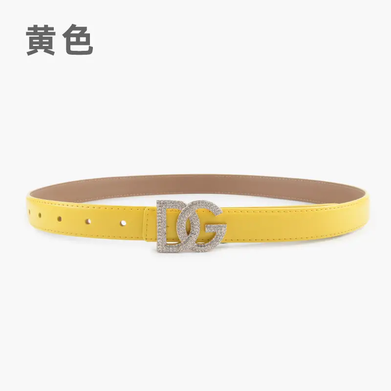 Women's White Rhinestone Belt All-Match Casual Pants - Image 13