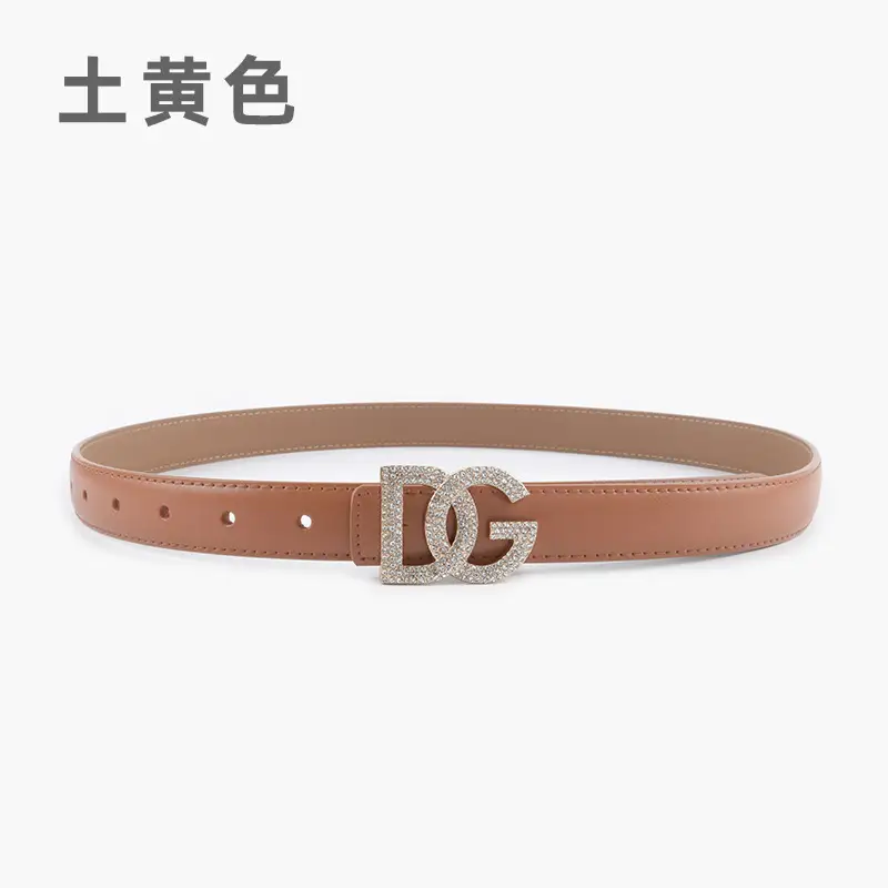 Women's White Rhinestone Belt All-Match Casual Pants - Image 15