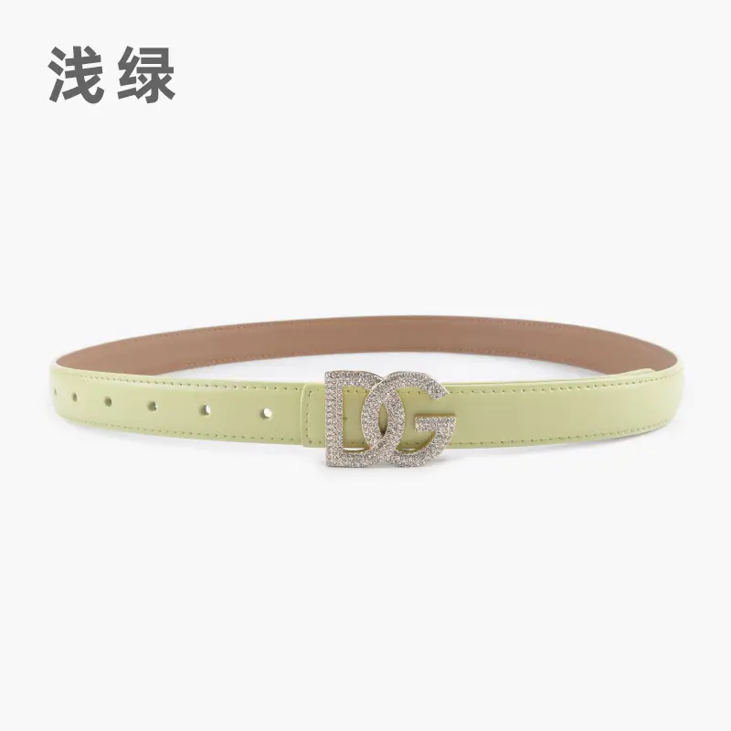 Women's White Rhinestone Belt All-Match Casual Pants - Image 17