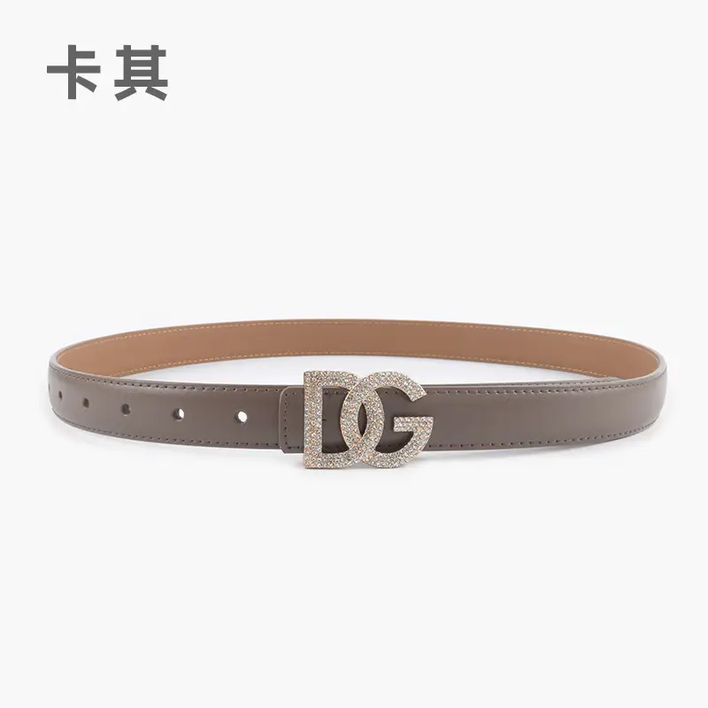 Women's White Rhinestone Belt All-Match Casual Pants - Image 5