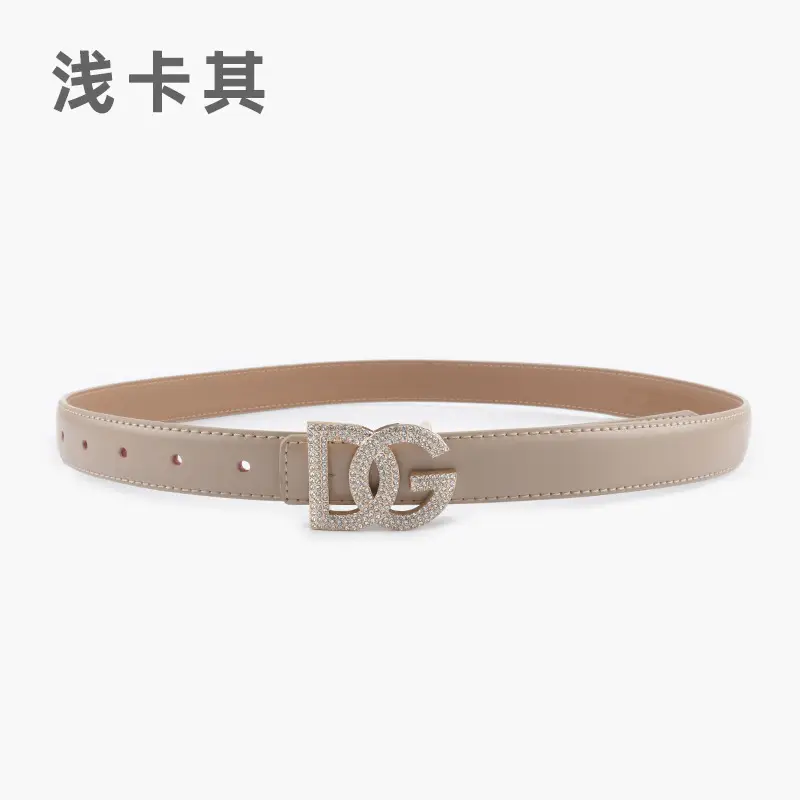 Women's White Rhinestone Belt All-Match Casual Pants - Image 6