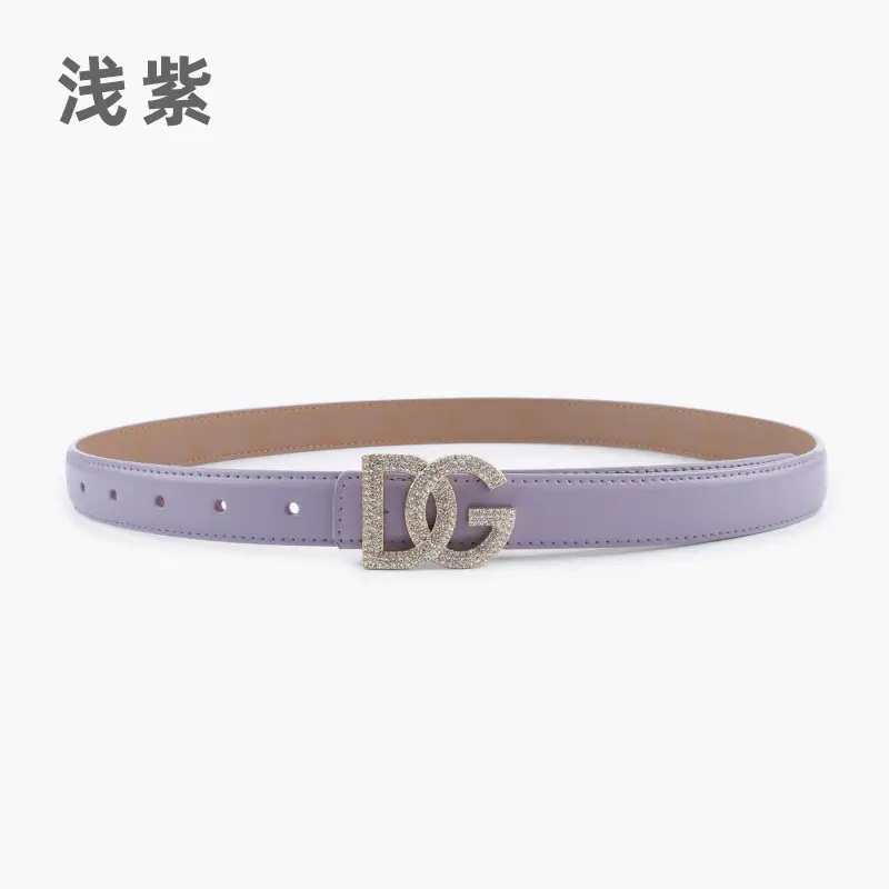 Women's White Rhinestone Belt All-Match Casual Pants - Image 8