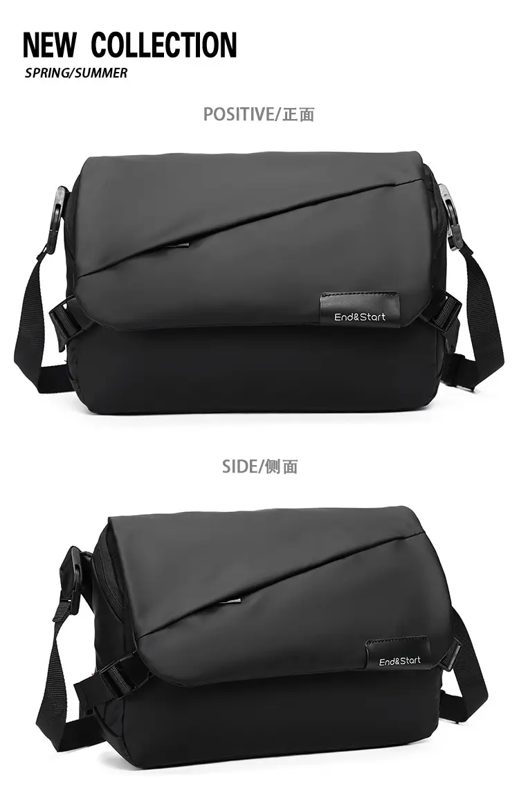 Men's Multi-Functional Messenger Bag Black — feature 6