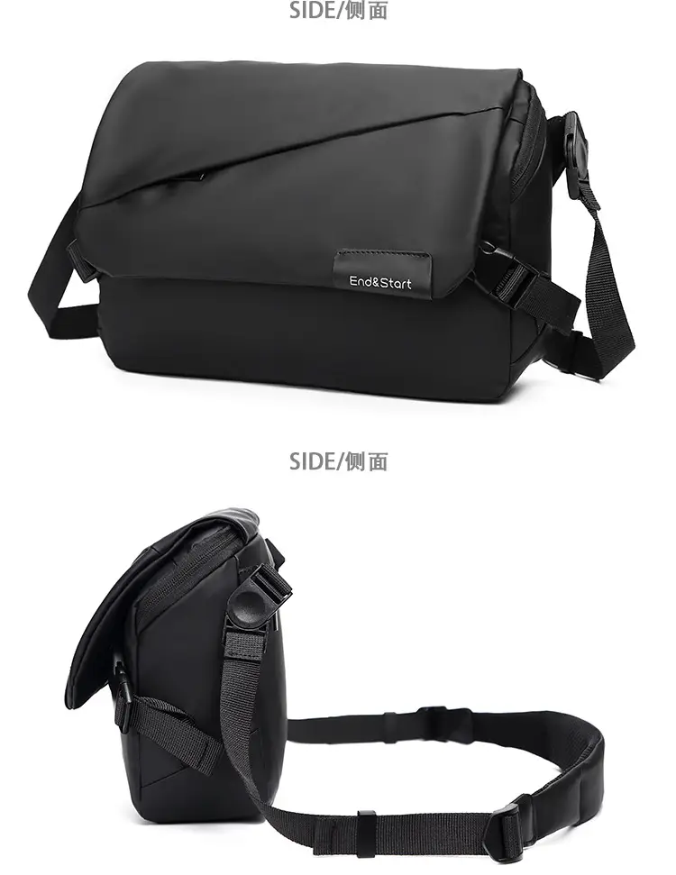 Men's Multi-Functional Messenger Bag Black — feature 7