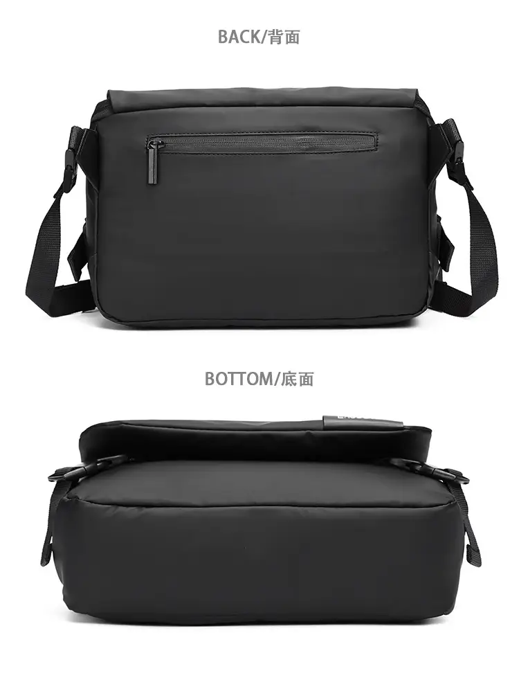 Men's Multi-Functional Messenger Bag Black — feature 8