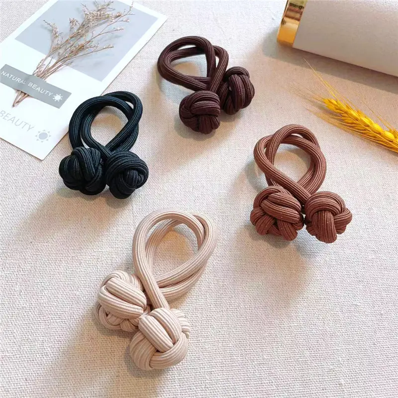 Walnut Knot Hair Band High Elastic Double Thick Wholesale — feature 13