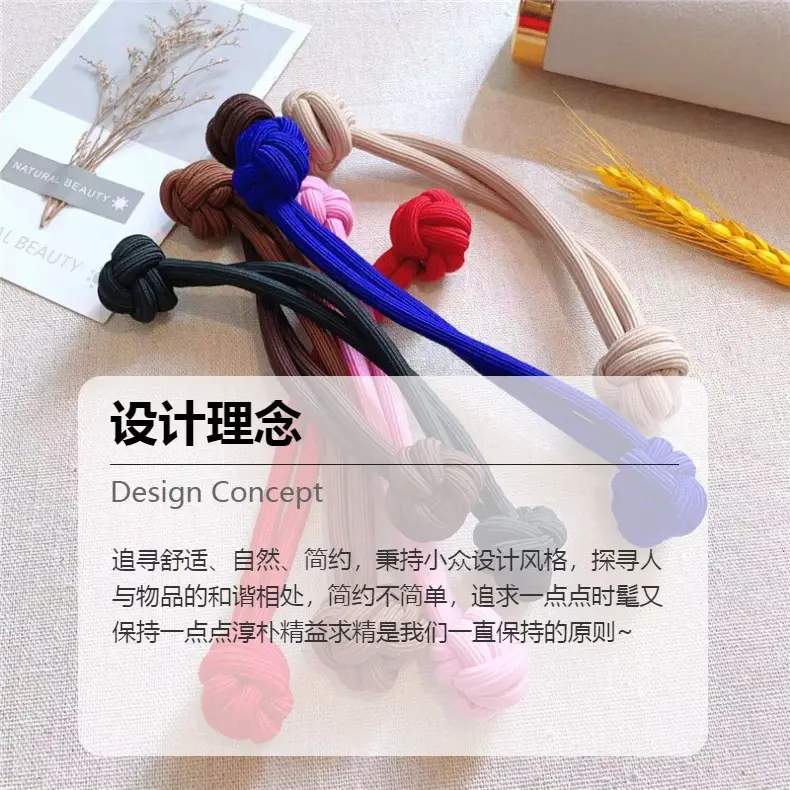Walnut Knot Hair Band High Elastic Double Thick Wholesale — feature 2