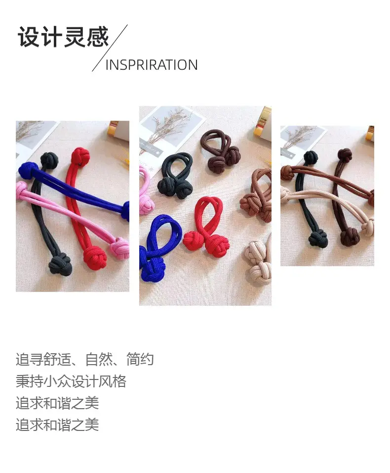Walnut Knot Hair Band High Elastic Double Thick Wholesale — feature 3