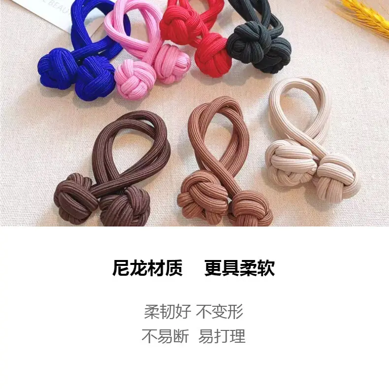Walnut Knot Hair Band High Elastic Double Thick Wholesale — feature 4