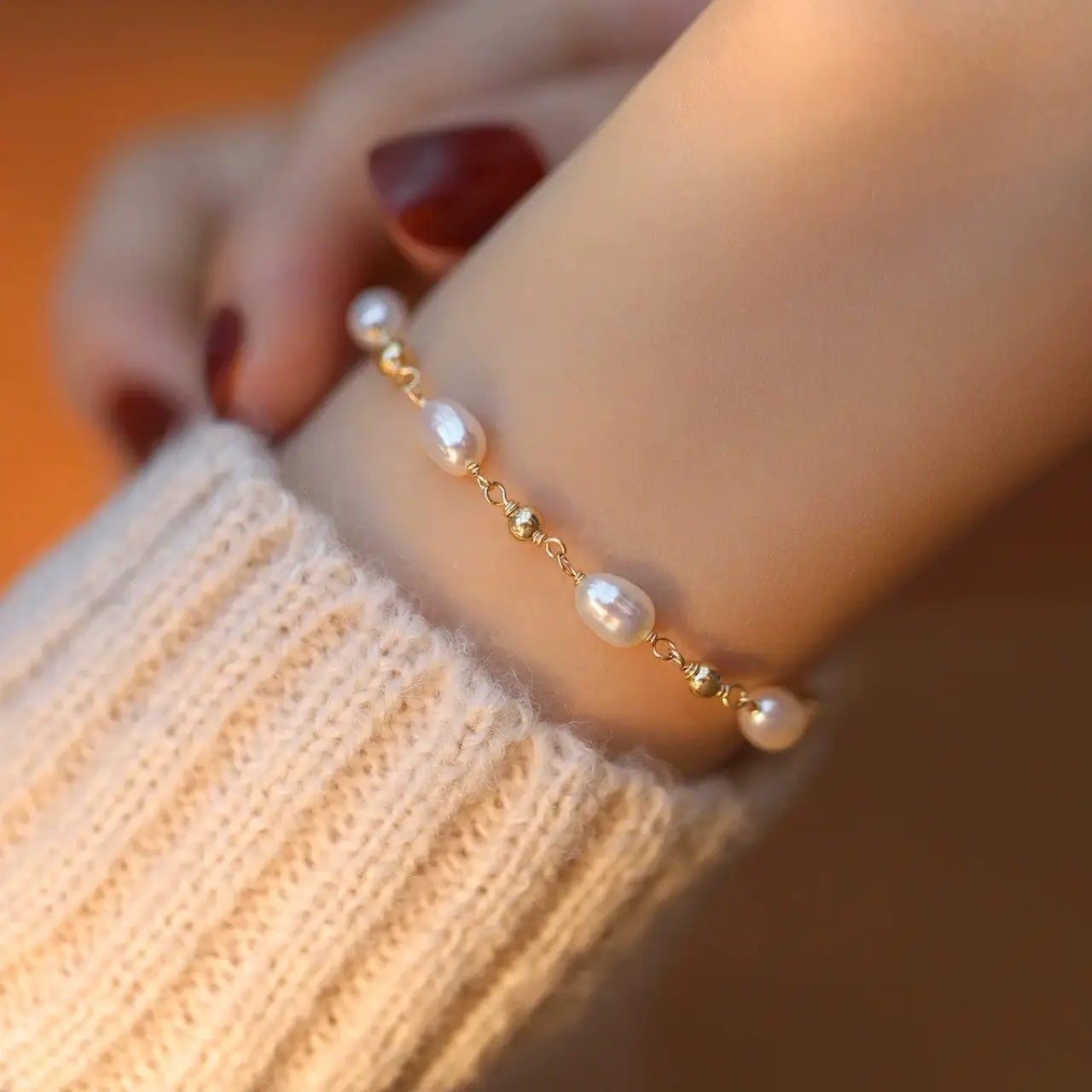 Fairy Pearl Bracelet Light Luxury Commuter Women