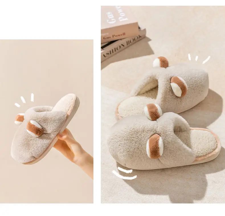 Women Winter Plush Slippers Thick Soled Non-Slip — feature 12