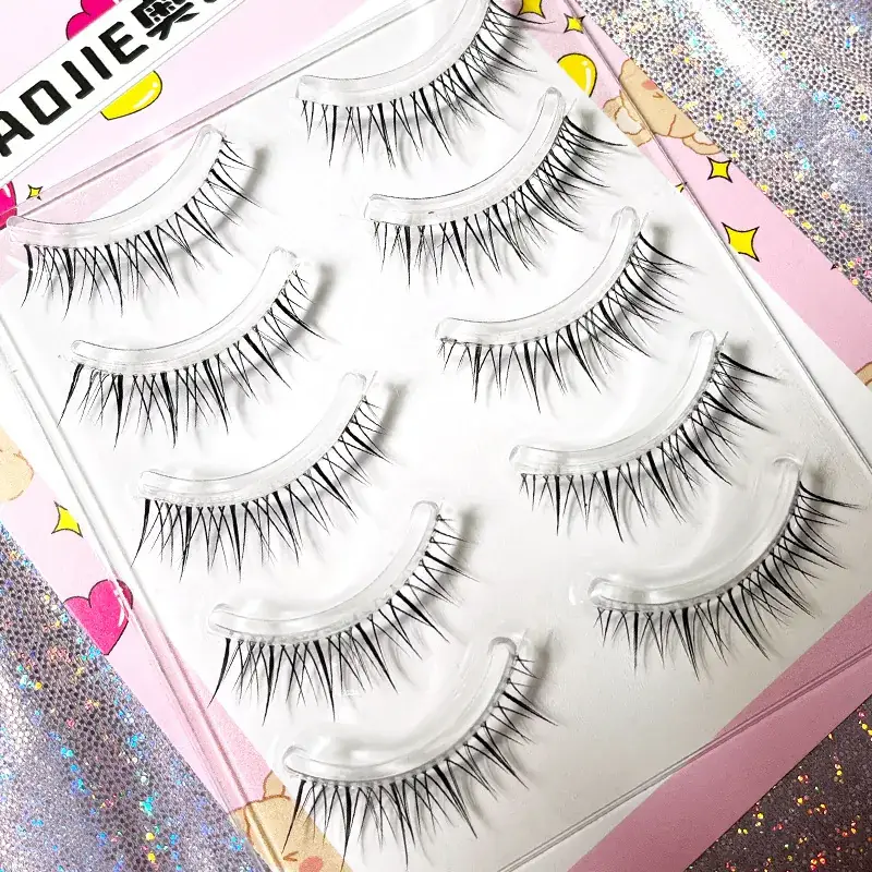 Transparent Terrier False Eyelashes 5 Pairs Natural Style - Image 38