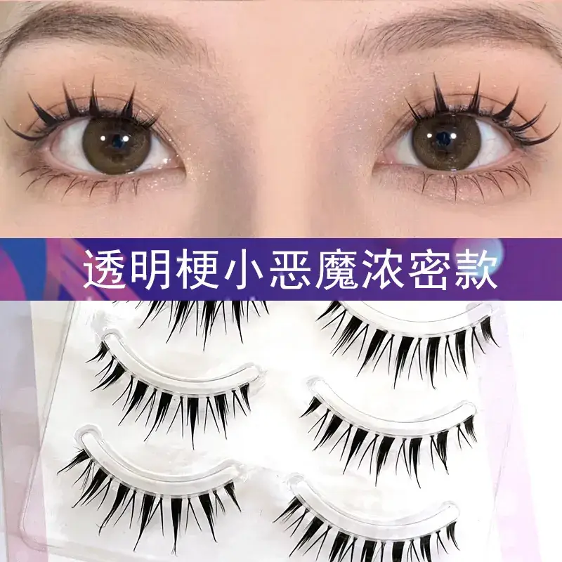 Transparent Terrier False Eyelashes 5 Pairs Natural Style - Image 12