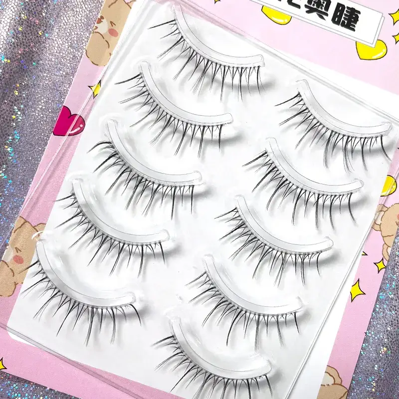 Transparent Terrier False Eyelashes 5 Pairs Natural Style - Image 14