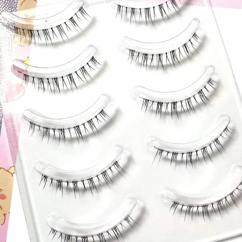 Transparent Terrier False Eyelashes 5 Pairs Natural Style - Image 15