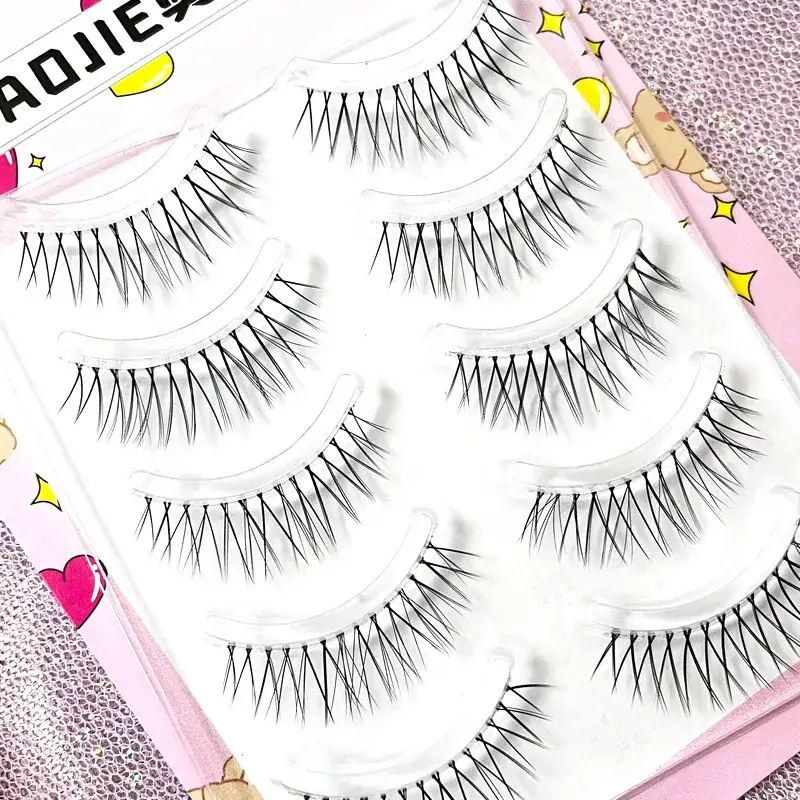 Transparent Terrier False Eyelashes 5 Pairs Natural Style - Image 18