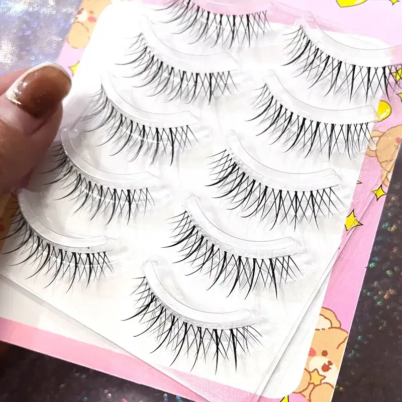 Transparent Terrier False Eyelashes 5 Pairs Natural Style - Image 26