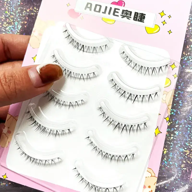 Transparent Terrier False Eyelashes 5 Pairs Natural Style - Image 27