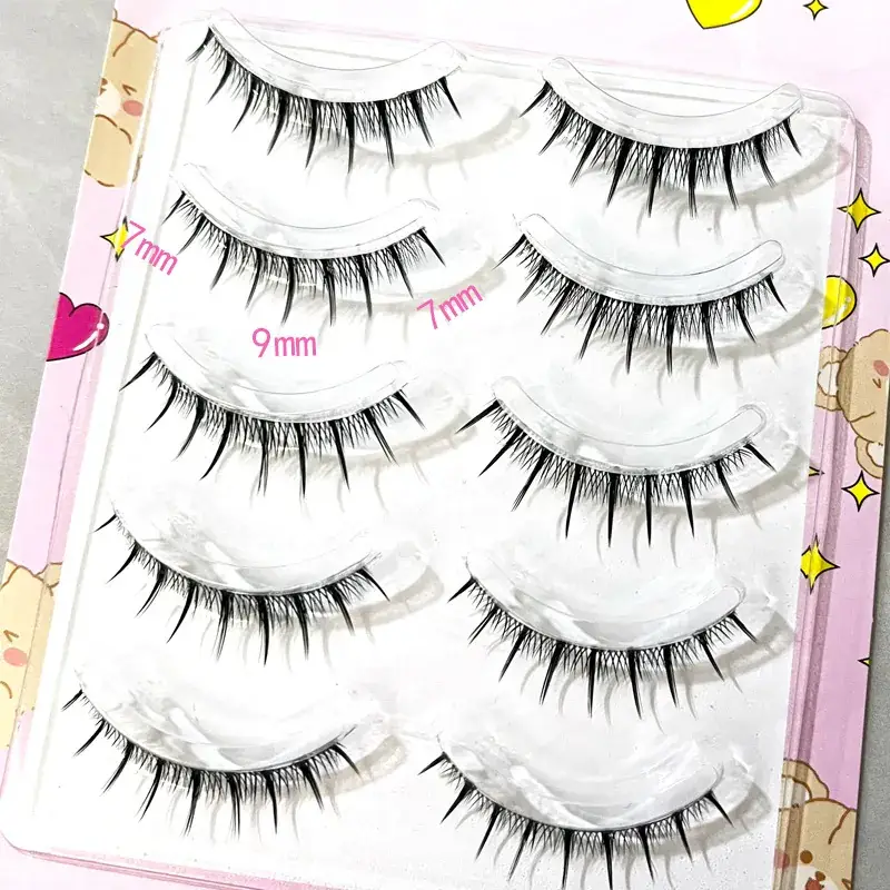 Transparent Terrier False Eyelashes 5 Pairs Natural Style - Image 28