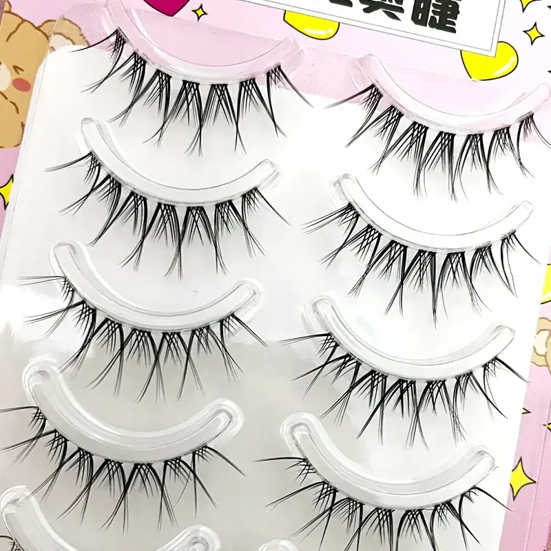 Transparent Terrier False Eyelashes 5 Pairs Natural Style - Image 29