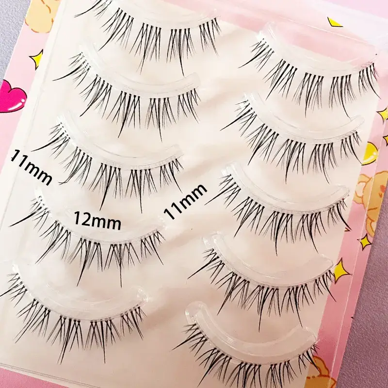 Transparent Terrier False Eyelashes 5 Pairs Natural Style - Image 34