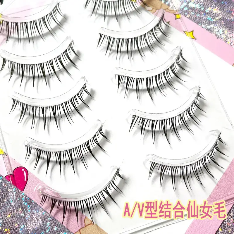 Transparent Terrier False Eyelashes 5 Pairs Natural Style - Image 6