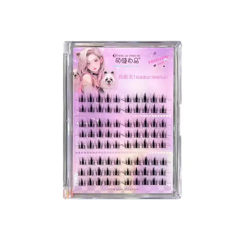 Cute False Eyelashes for Women Single Cluster Natural - Image 10