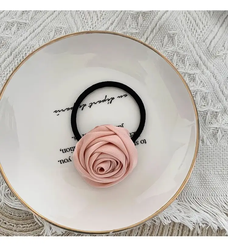 French Style Rose Hairpin with Vintage Bow Clip — feature 9