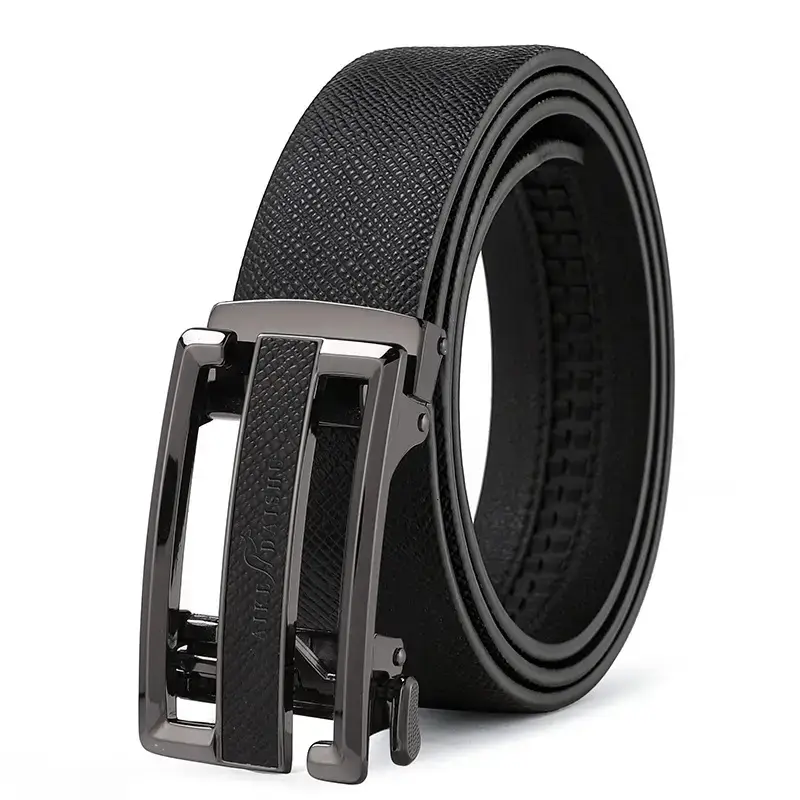 Men's Genuine Leather Automatic Buckle Belt - Image 7