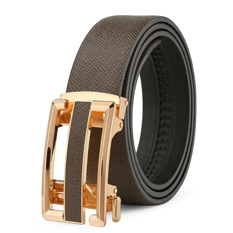 Men's Genuine Leather Automatic Buckle Belt