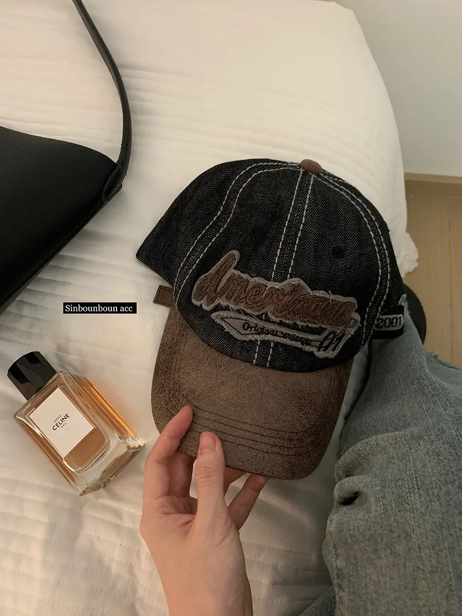 Retro American Letter Baseball Cap Women Sun Proof - Image 7