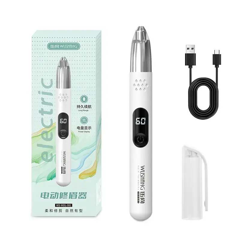 Electric Eyebrow Trimmer for Women White - Image 3