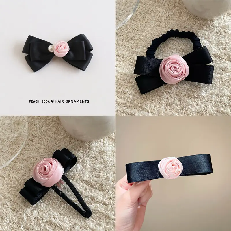 French Pink Rose Hairpin Women's Clip — feature 8