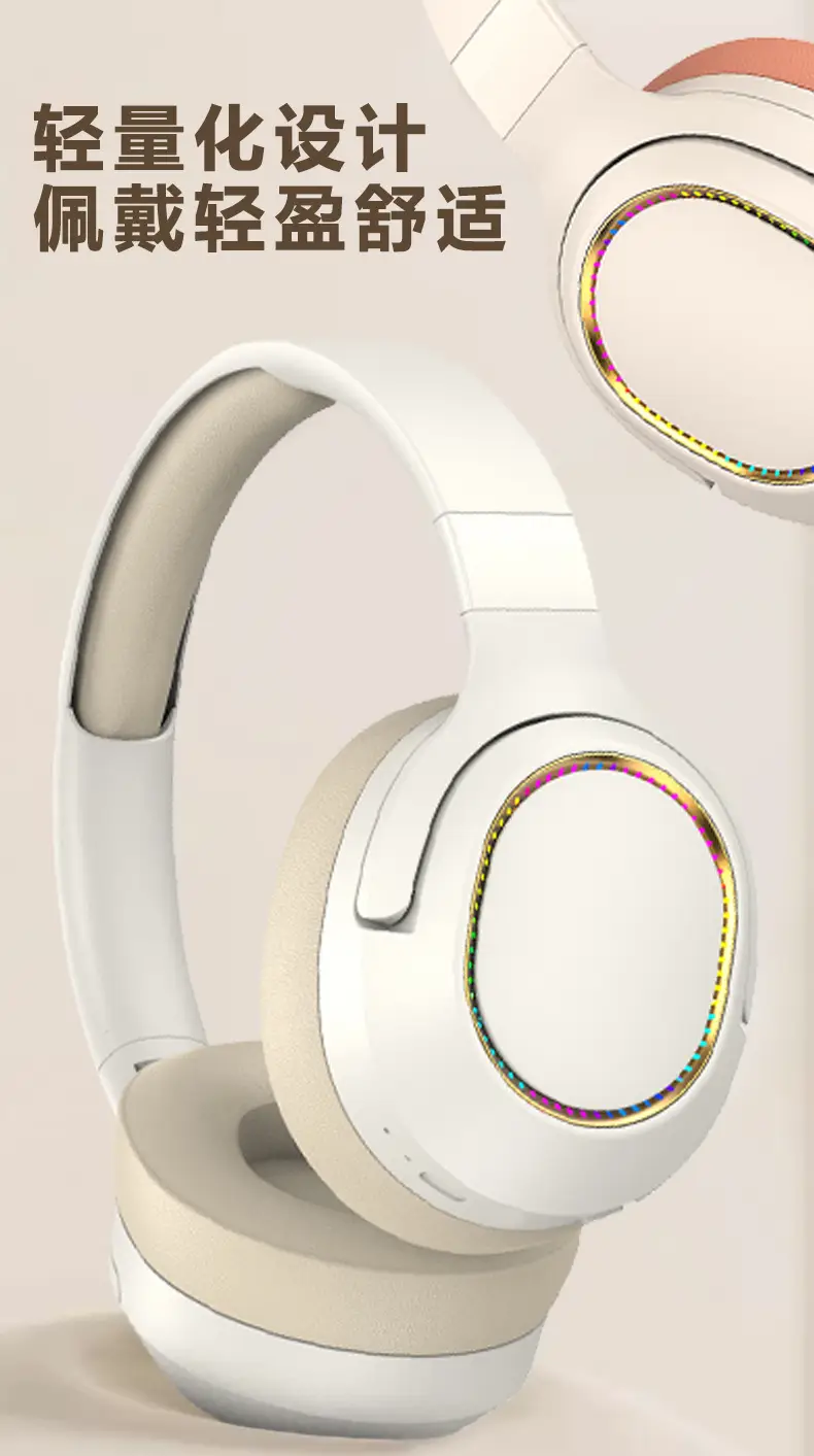 Wireless Bluetooth Headset with RGB Light & Bass — feature 3