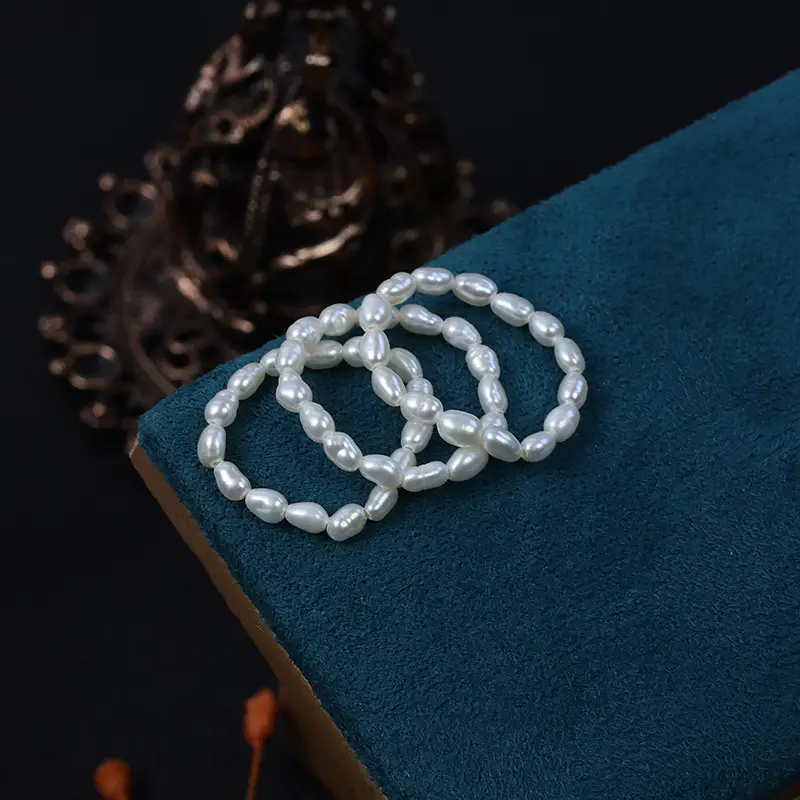 Pearl Ring Natural Freshwater Pearl All-match - Image 4