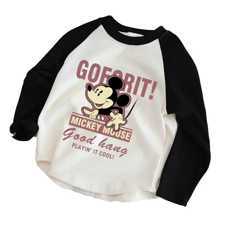 Mickey Mouse Long Sleeve T-Shirt Grey Black 2024 - Image 7