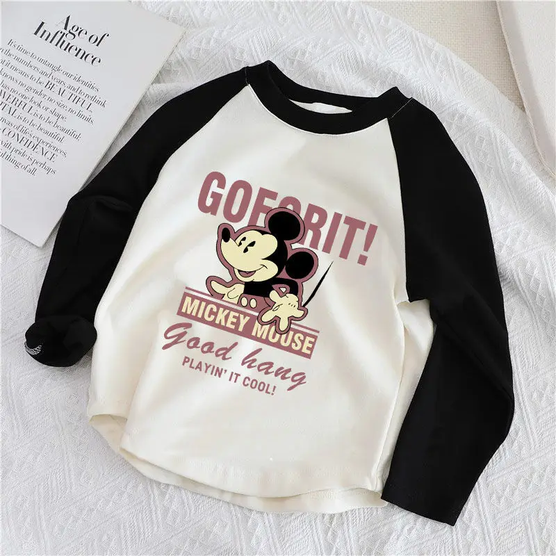 Mickey Mouse Long Sleeve T-Shirt Grey Black 2024 — feature 9