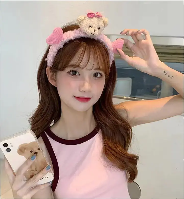 Xingdelu Cute Rabbit Ears Headband Set of 4 - Image 2