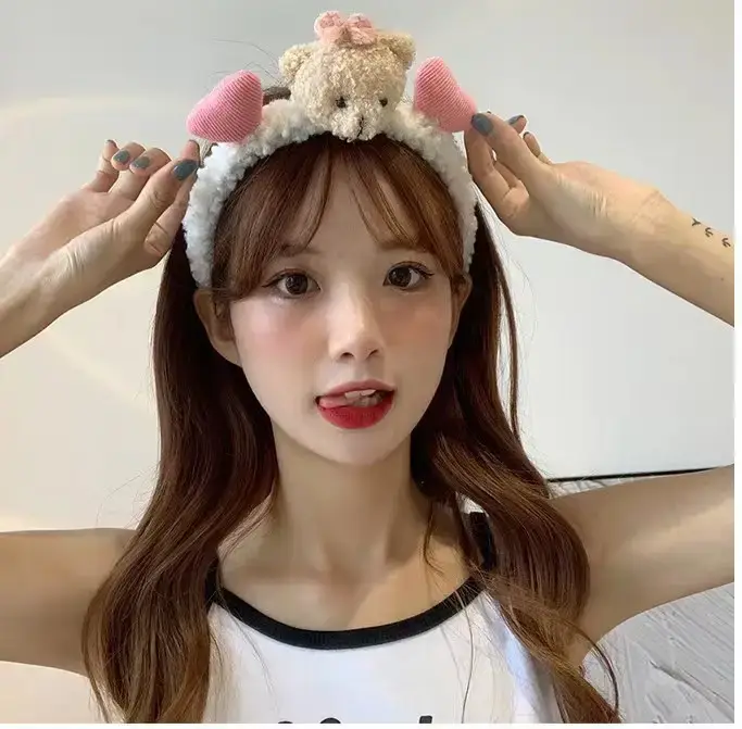 Xingdelu Cute Rabbit Ears Headband Set of 4 - Image 5